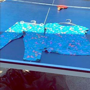 Kids butterfly matching outfit.